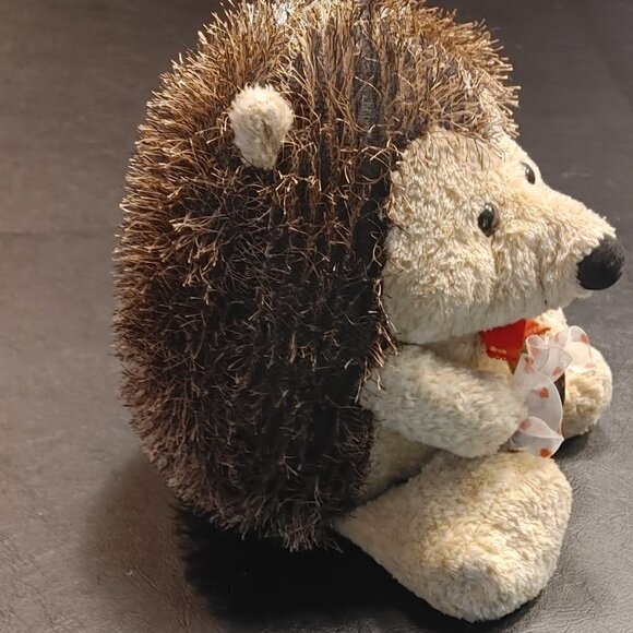 Brown Hedgehog Plush W/ Heart Stuffed Animal Toy Love Valentine’s Day - Walmart - Picture 4 of 7